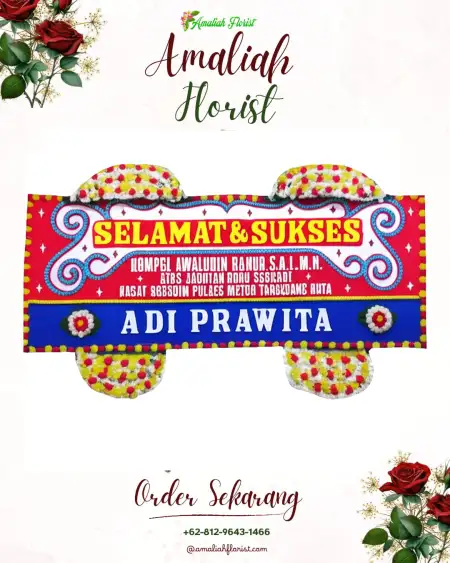Papan Bunga Ucapan Selamat Lahundape